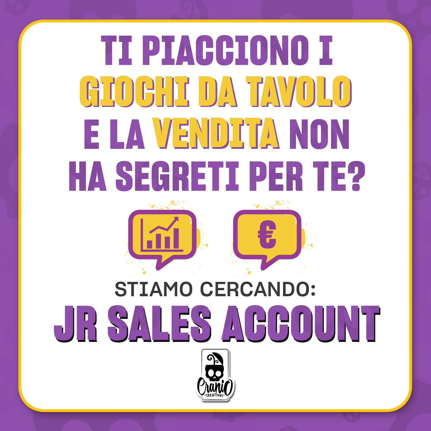 Stiamo cercando un* JUNIOR SALES ACCOUNT